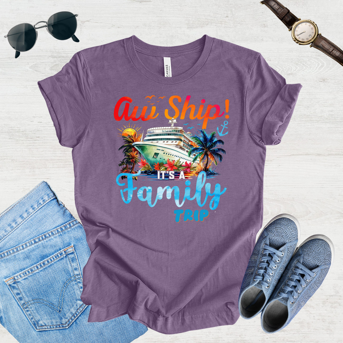 Aw Ship, Family Adventure Begins Tee