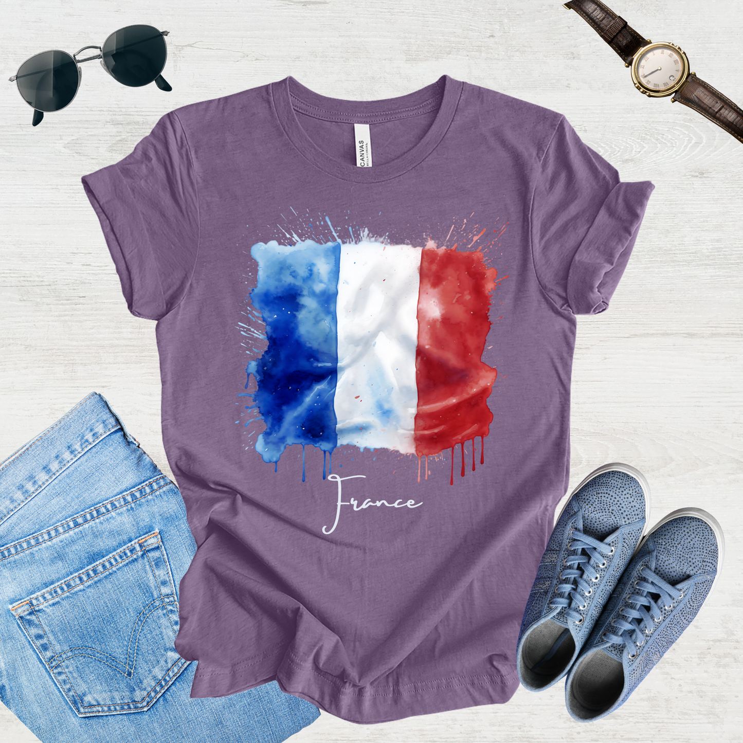 Vive La France: French Flag Tee