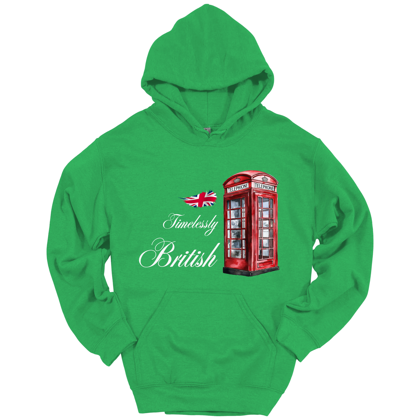 Timelessly British Red Phone Booth Unisex Hoodie