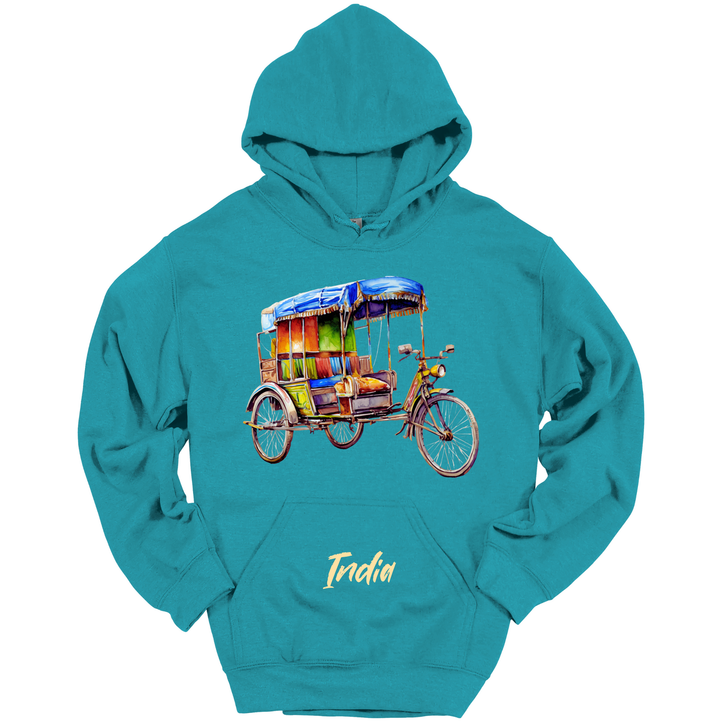 Rickshaw Rides: Explore India Hoodie