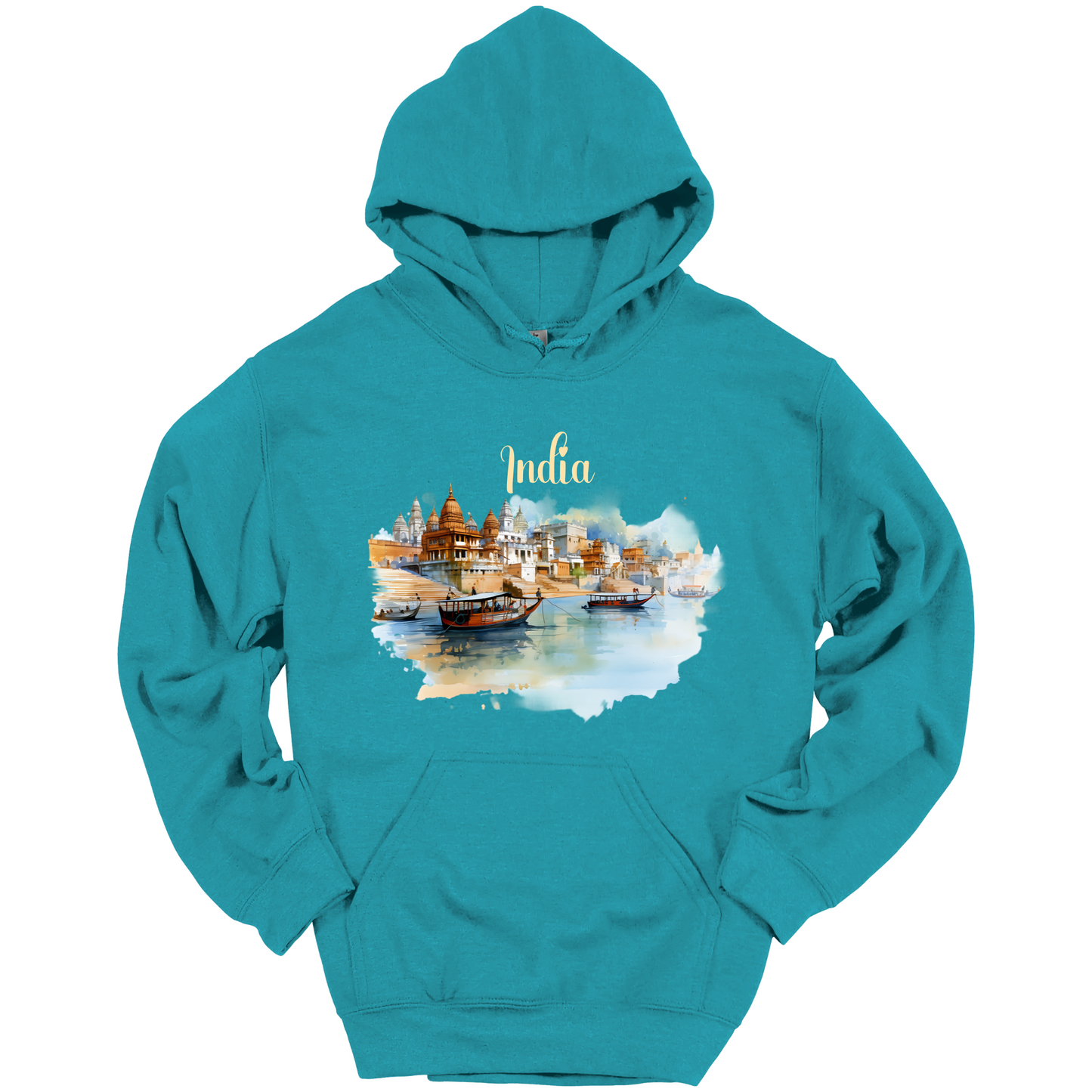 Sacred Waters: Ganga River India Hoodie