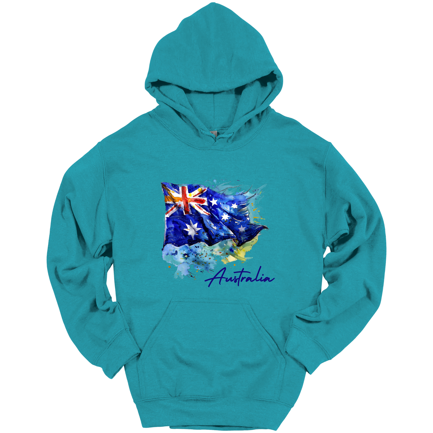 Aussie Pride Artistic Flag Hoodie
