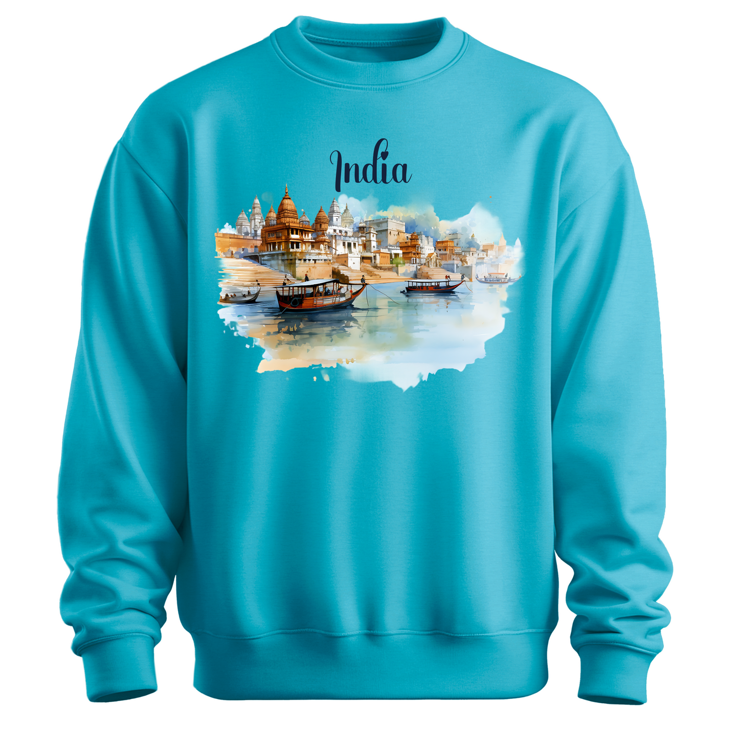 Sacred Waters: Ganga River India Sweatshirt