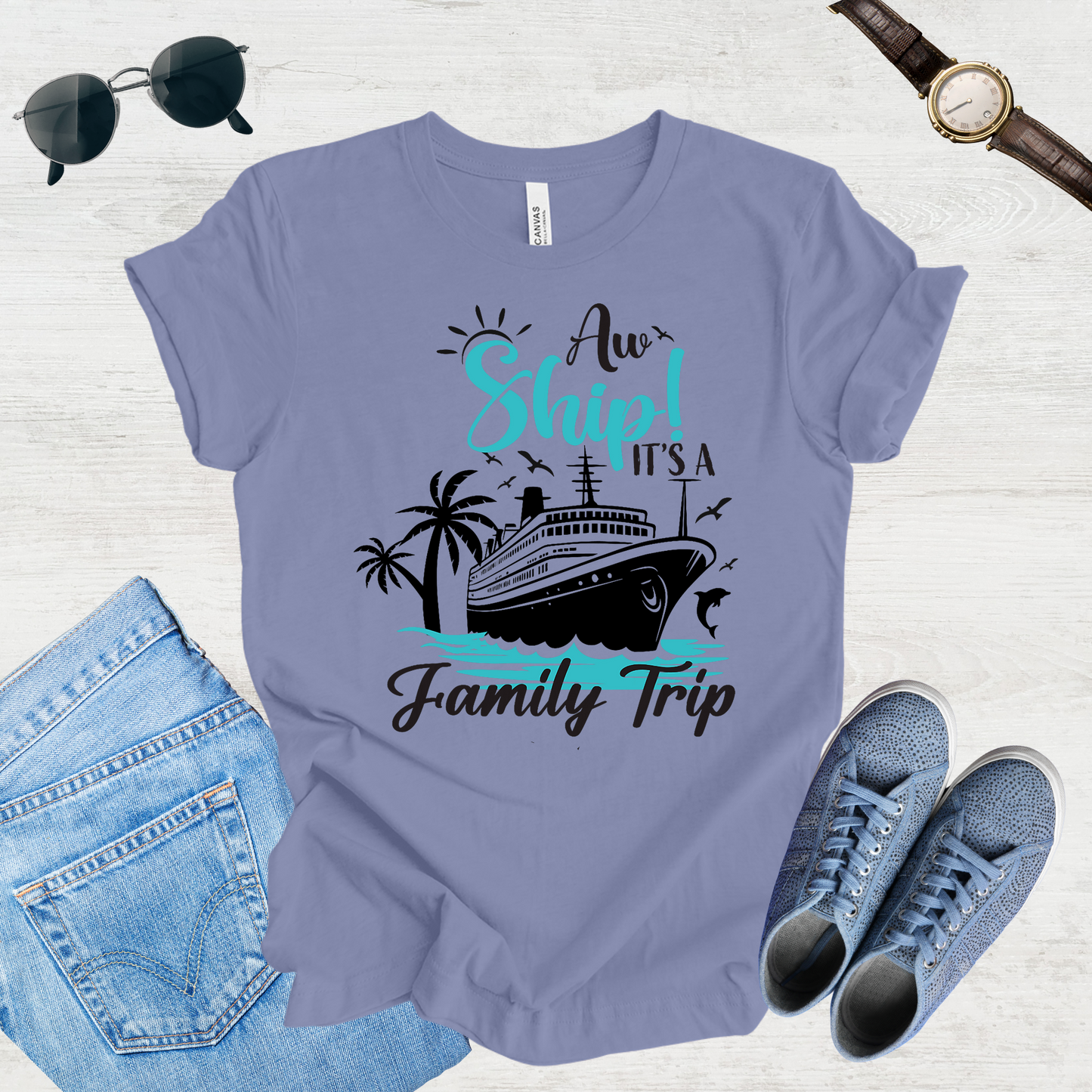 All Aboard Fam – Cruise Trip Tee