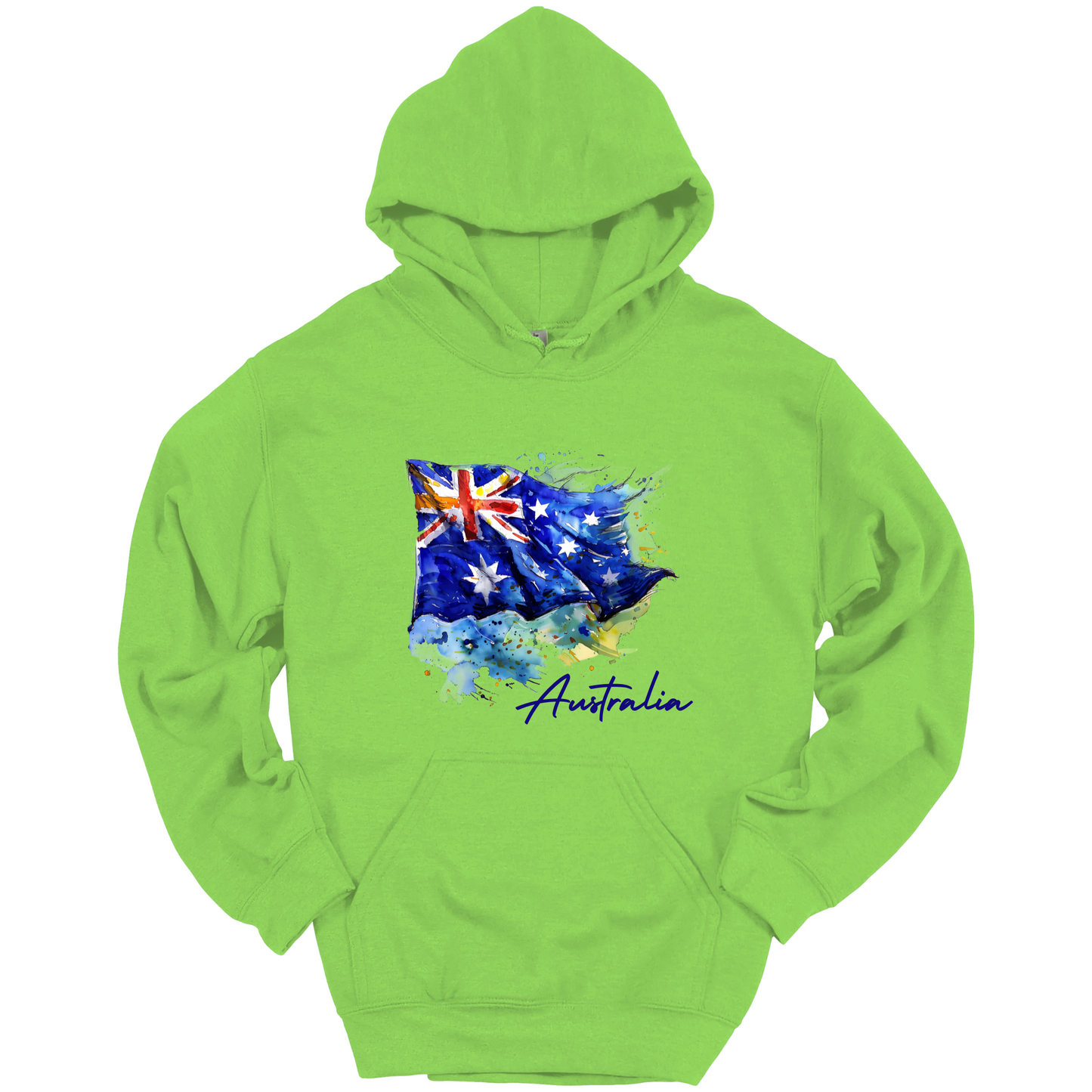 Aussie Pride Artistic Flag Hoodie