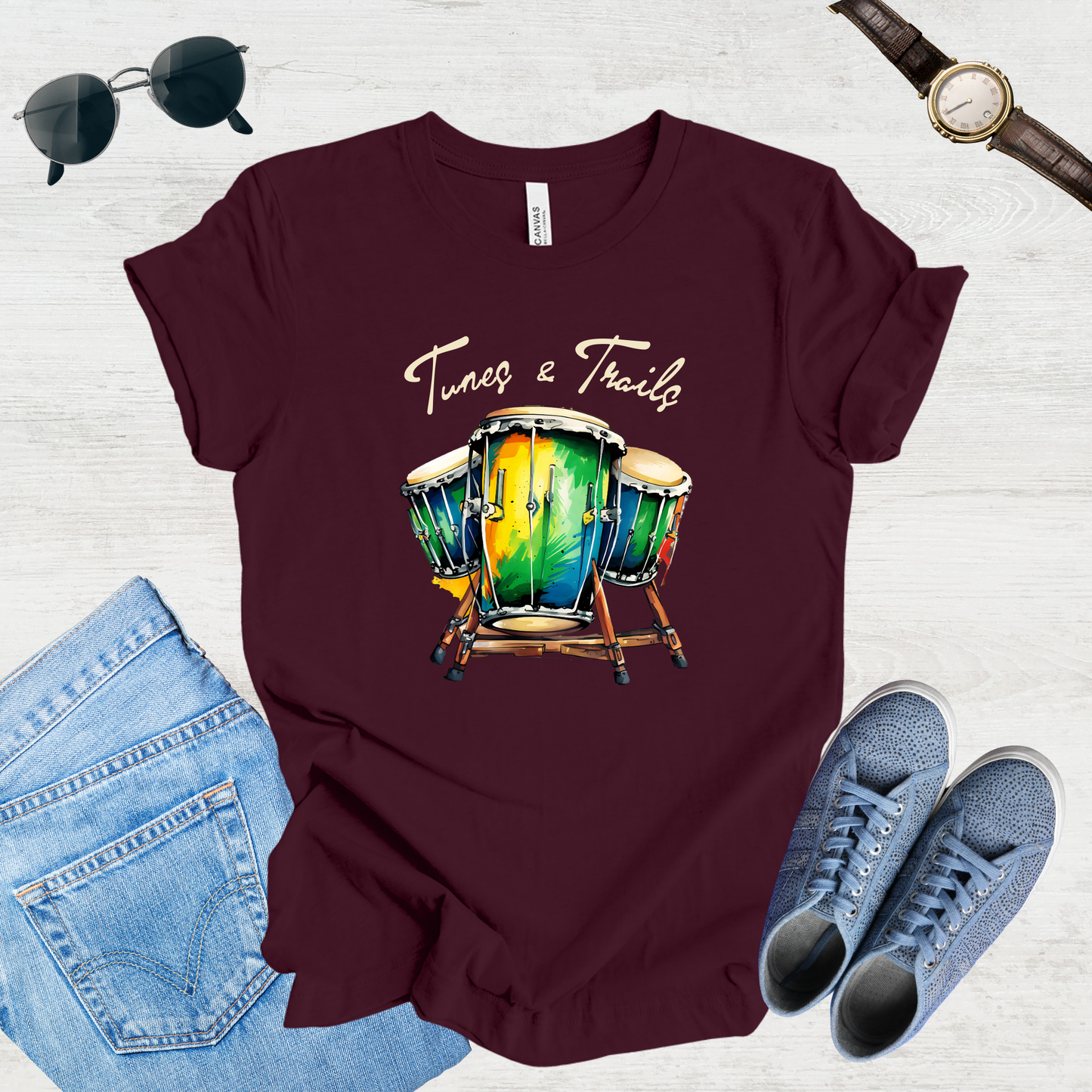 Tunes & Trails – Rhythmic Journeys Tee