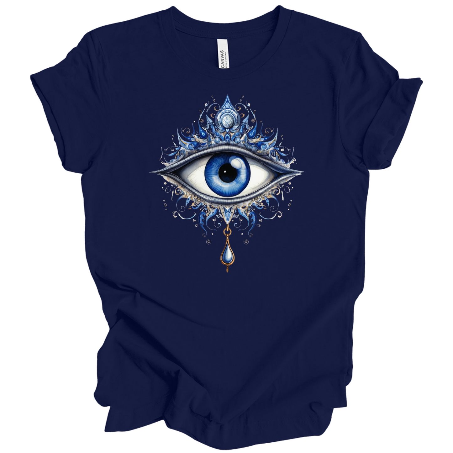 Mystic Gaze | Evil Eye Protection Tee – Boho Spiritual Streetwear