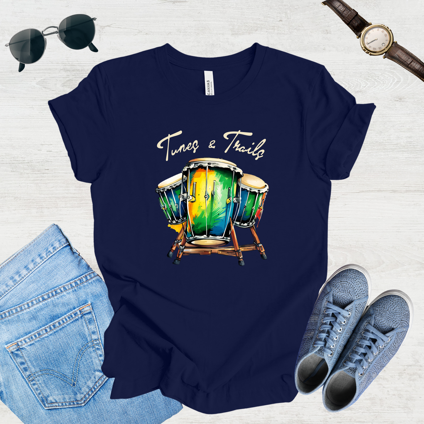 Tunes & Trails – Rhythmic Journeys Tee