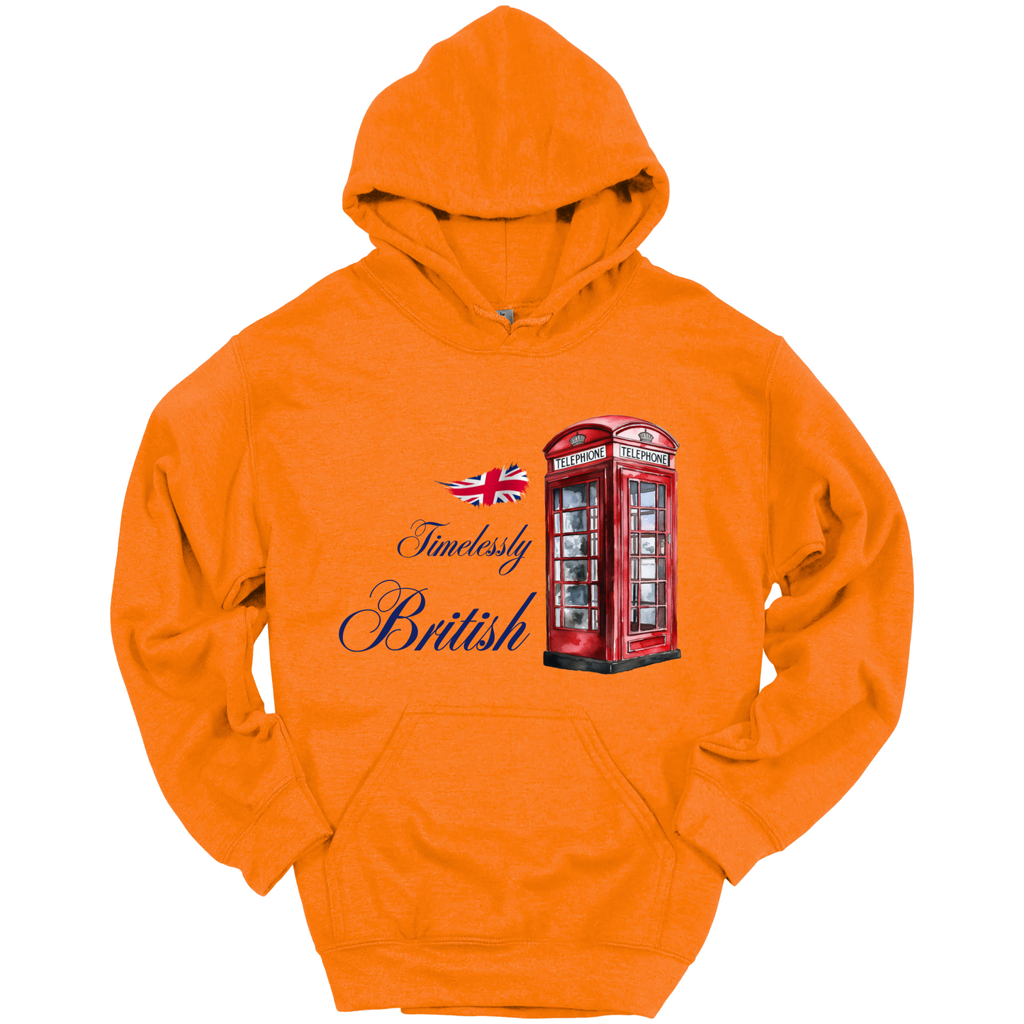 Timelessly British Red Phone Booth Unisex Hoodie