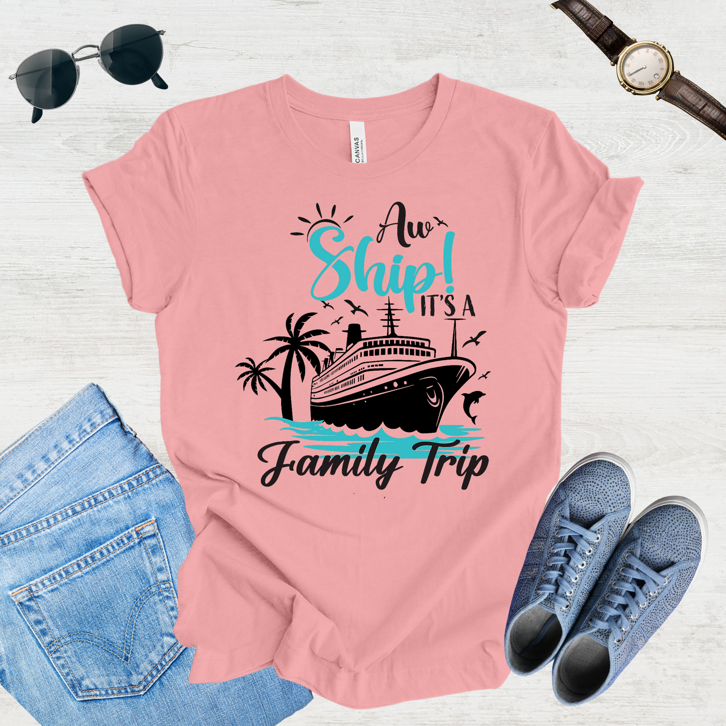 All Aboard Fam – Cruise Trip Tee