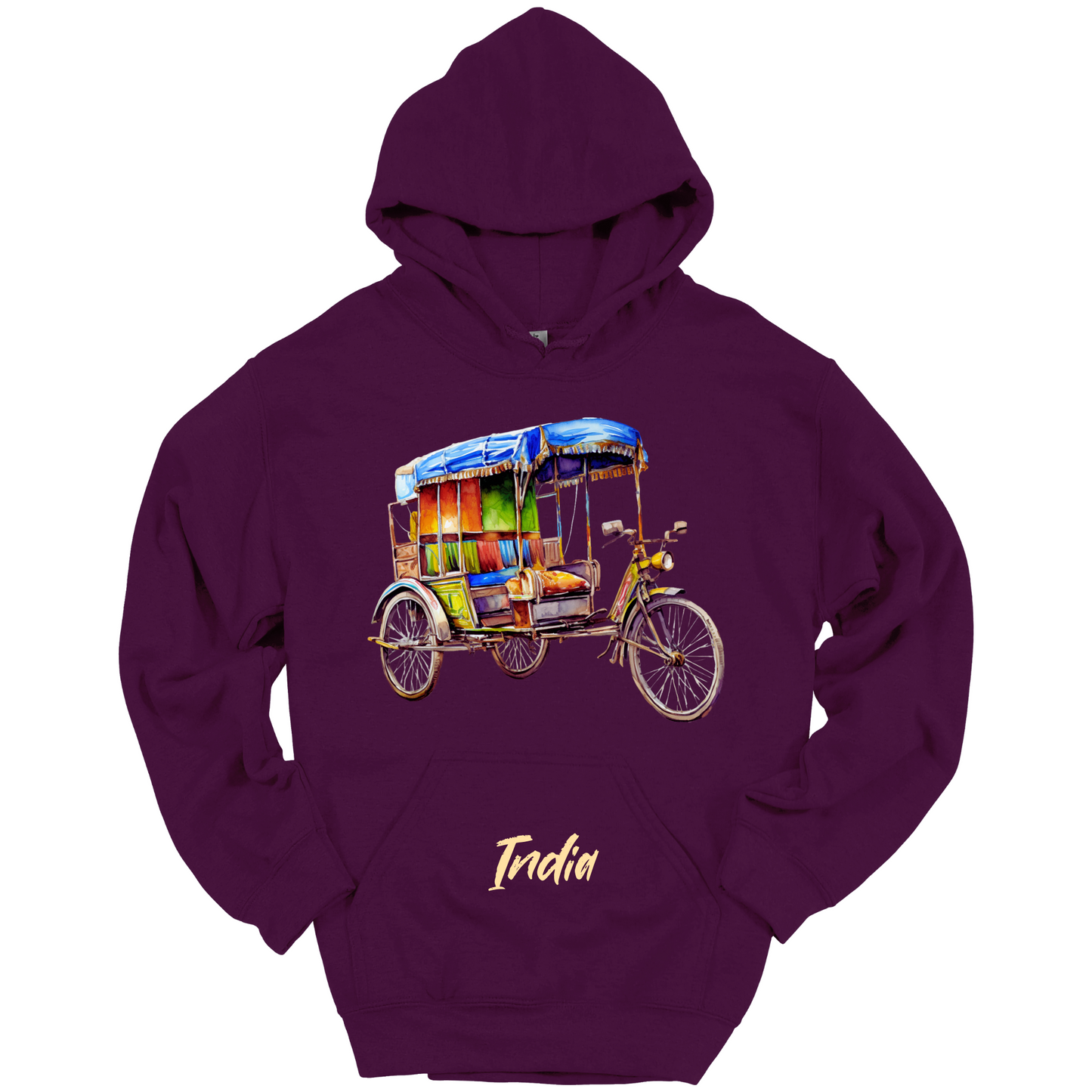 Rickshaw Rides: Explore India Hoodie