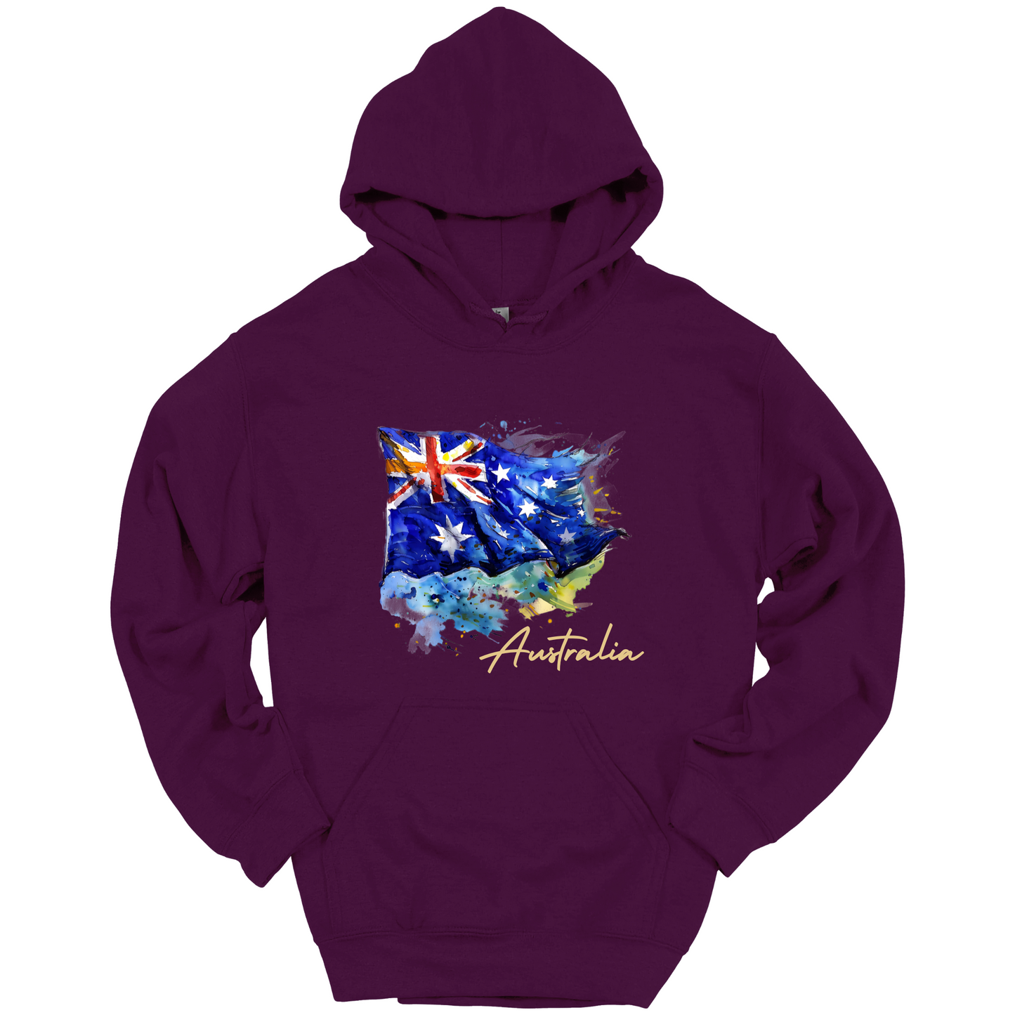 Aussie Pride Artistic Flag Hoodie