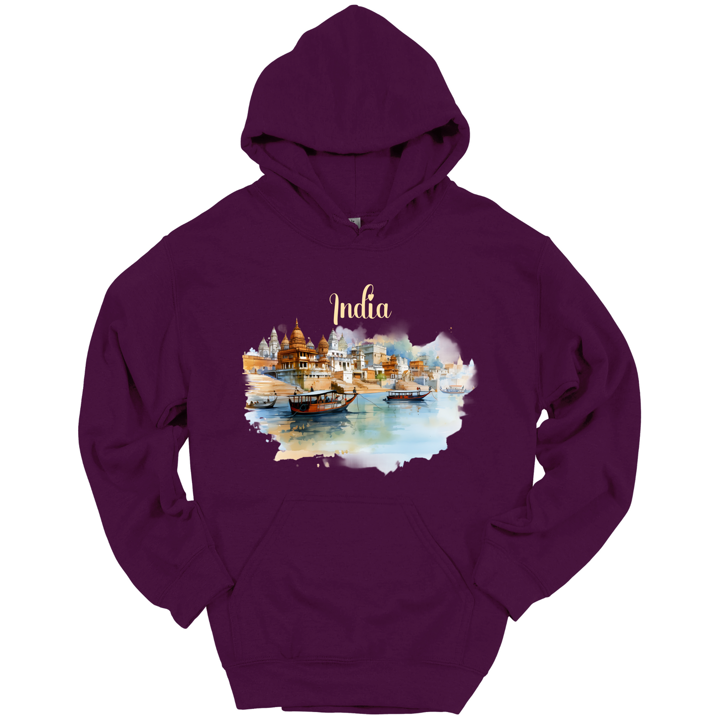 Sacred Waters: Ganga River India Hoodie