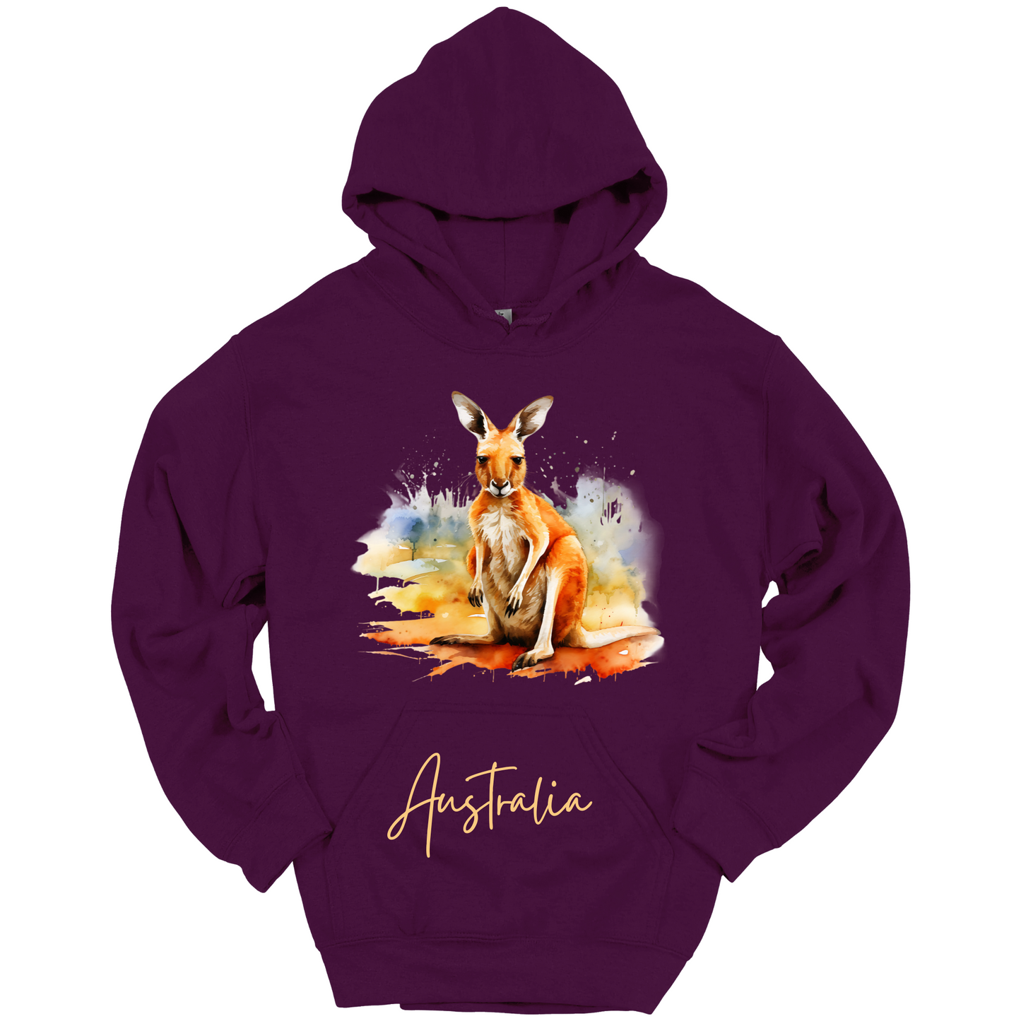 Aussie Hopper Kangaroo Travel Hoodie
