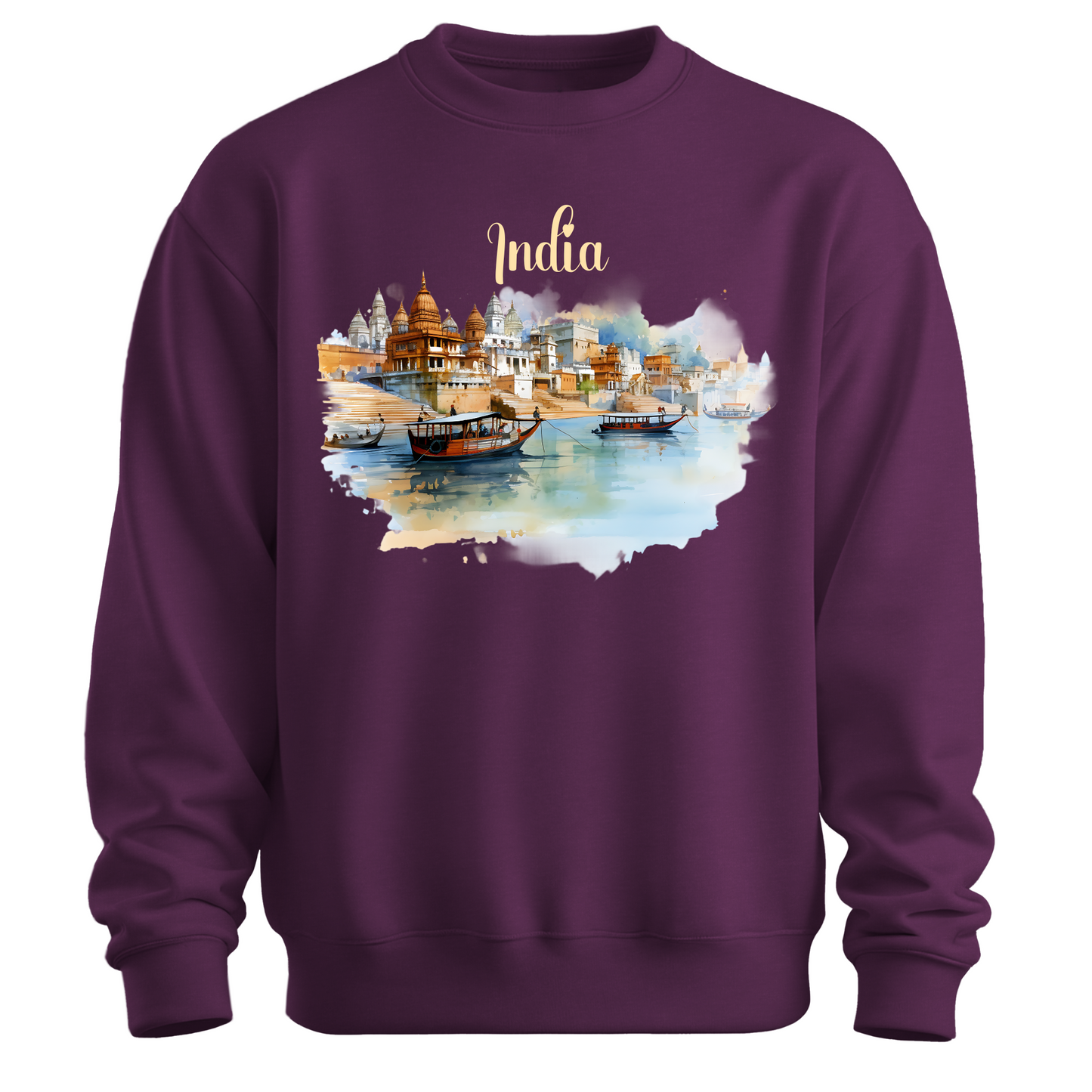 Sacred Waters: Ganga River India Sweatshirt