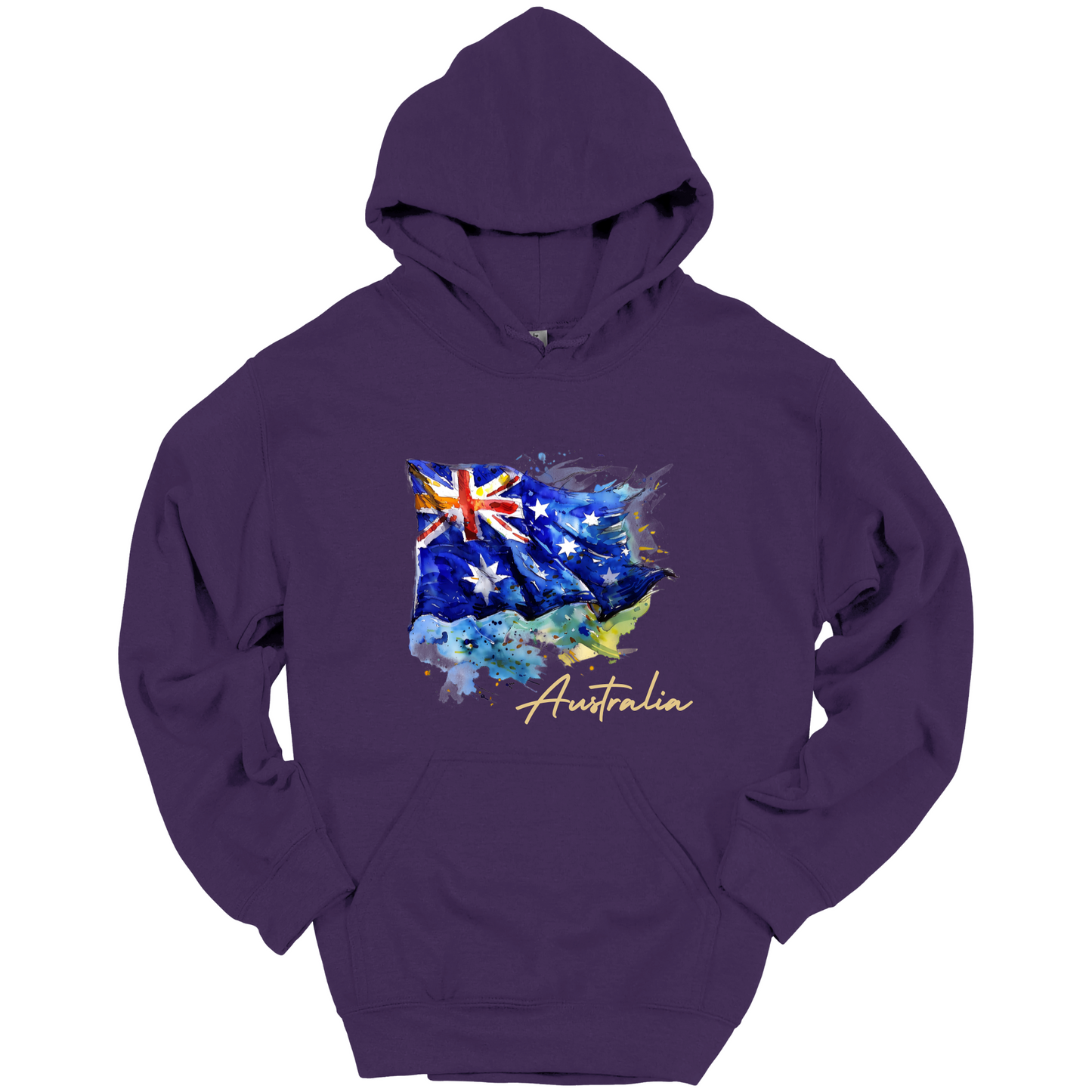 Aussie Pride Artistic Flag Hoodie