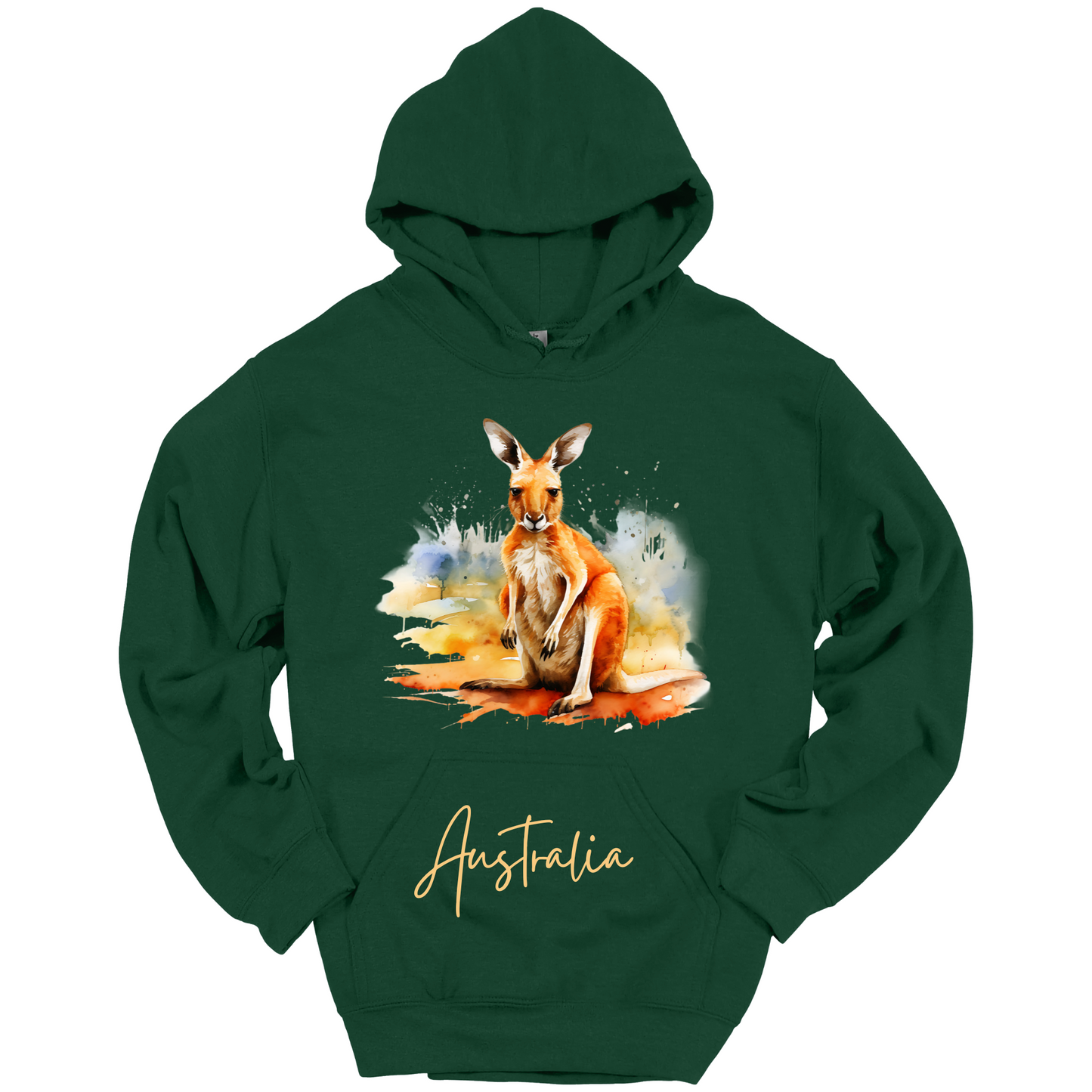 Aussie Hopper Kangaroo Travel Hoodie