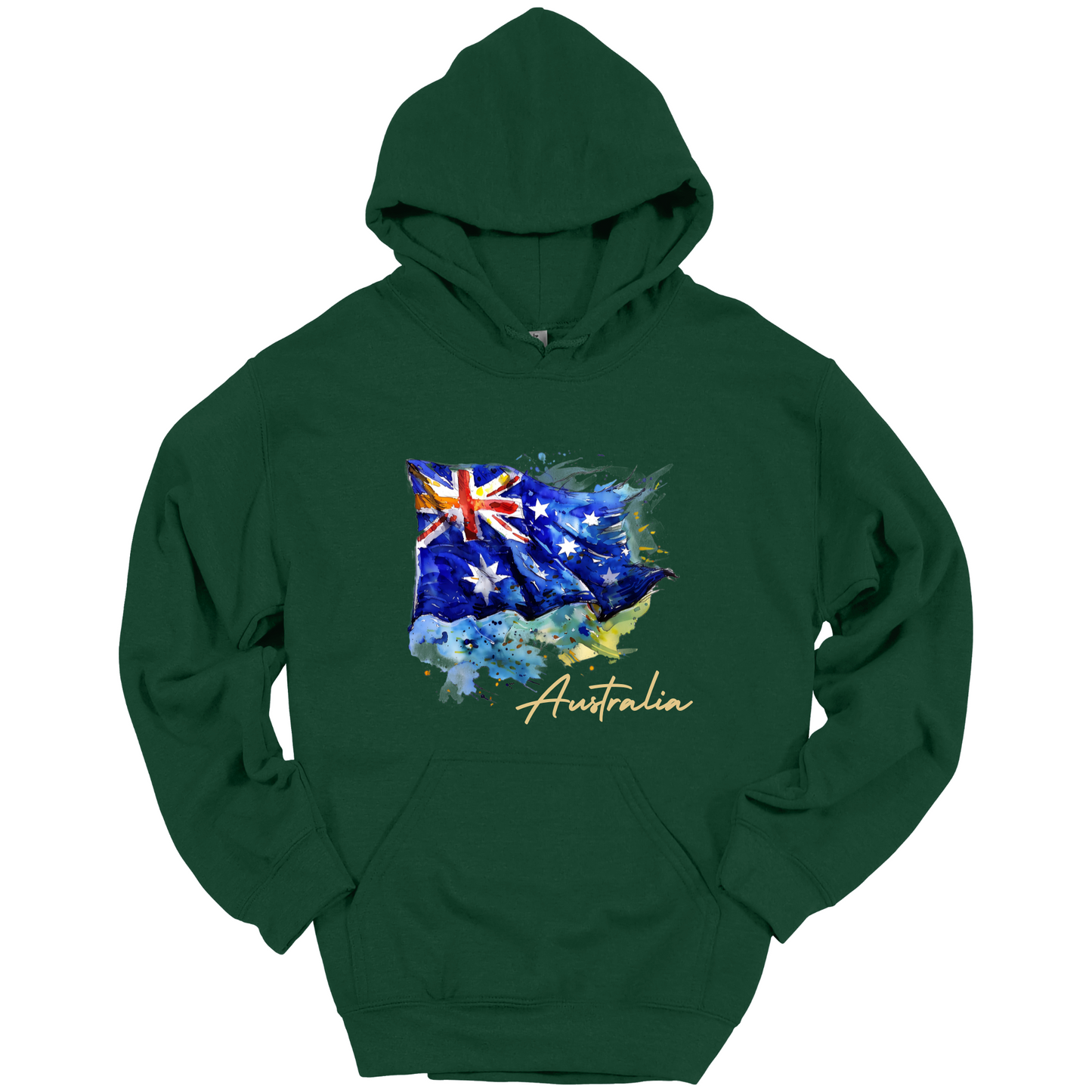 Aussie Pride Artistic Flag Hoodie