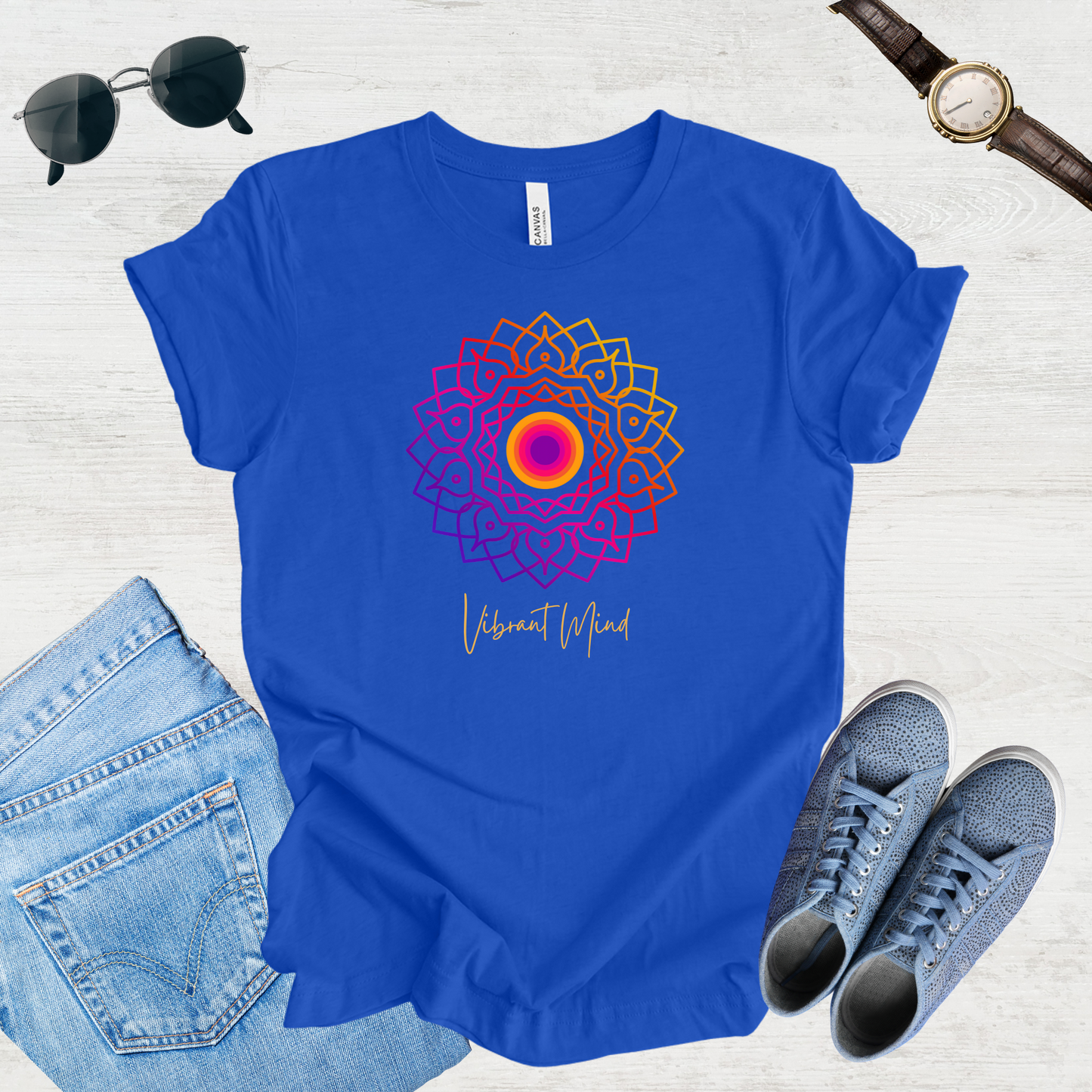 Vibrant Mind Mandala Unisex Tee