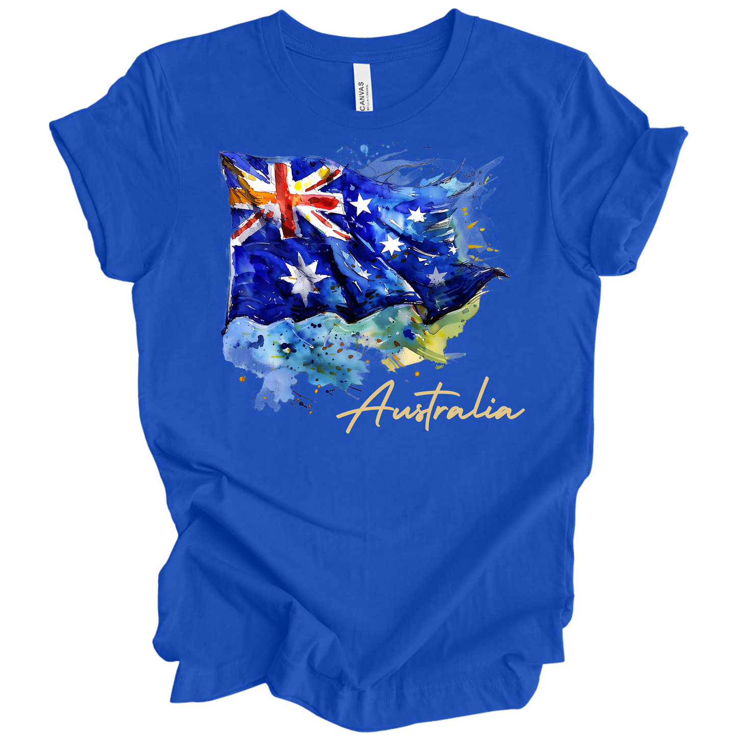 Aussie Pride Artistic Flag Tee
