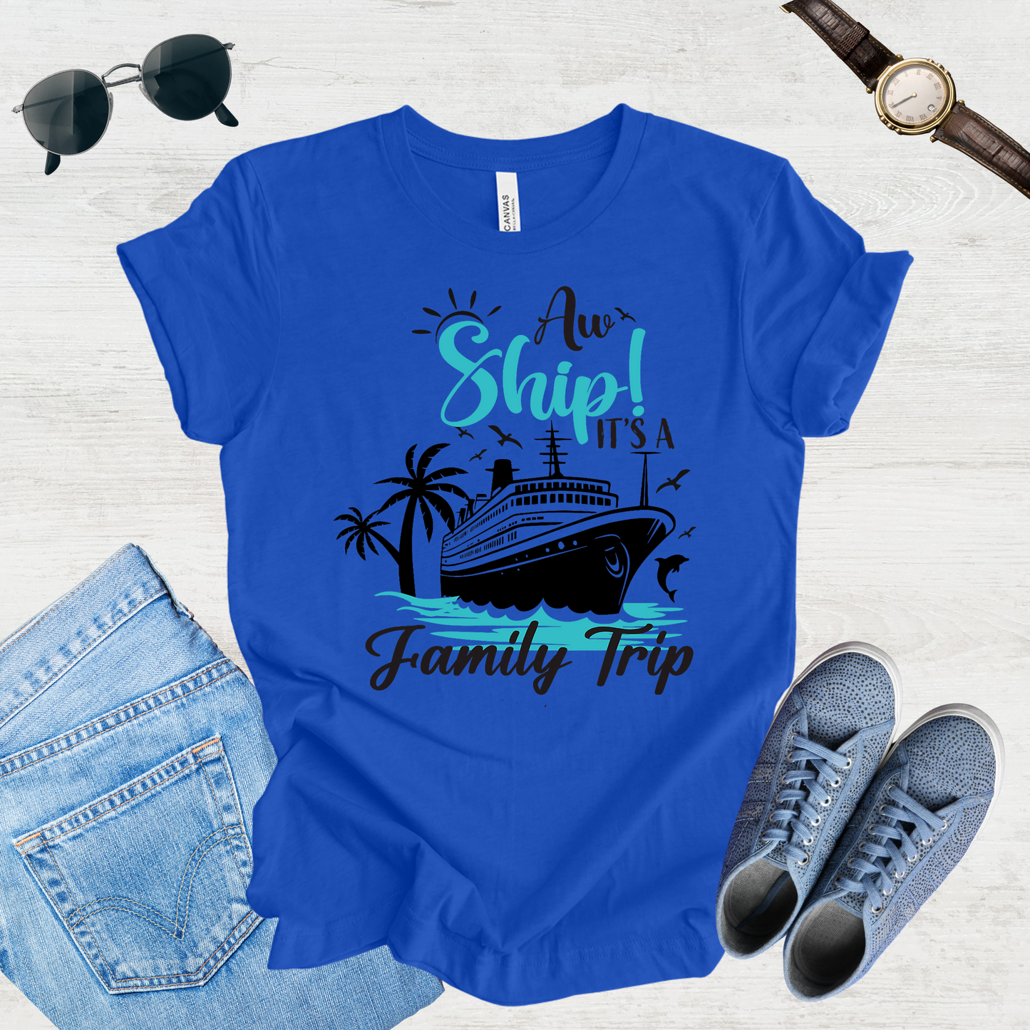 All Aboard Fam – Cruise Trip Tee