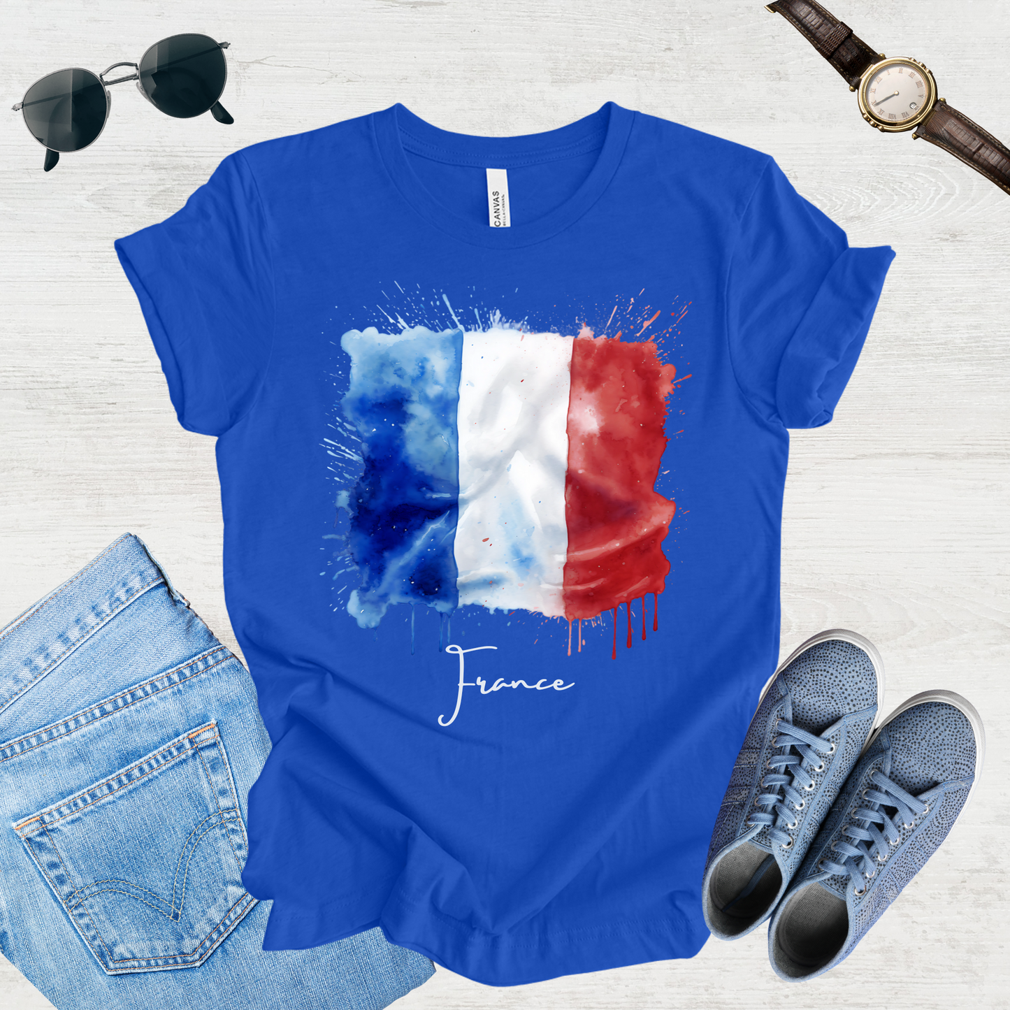 Vive La France: French Flag Tee