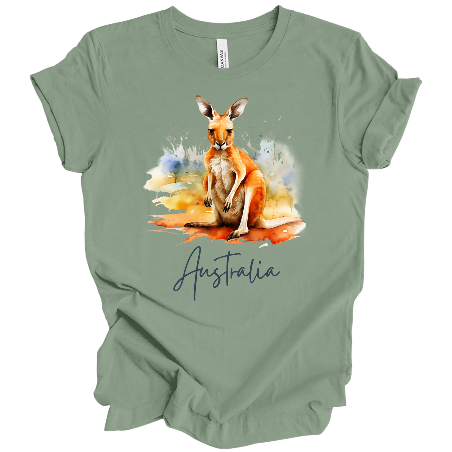 Aussie Hopper Kangaroo Travel Tee