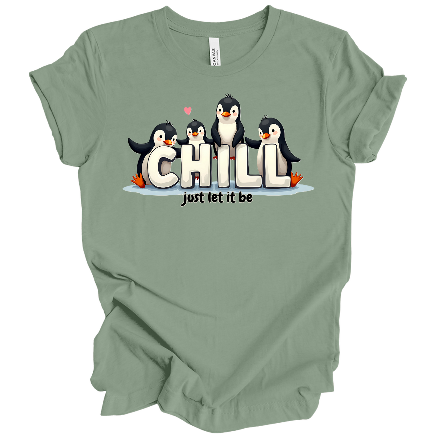 Chill Vibes Only – Penguin Edition Tee