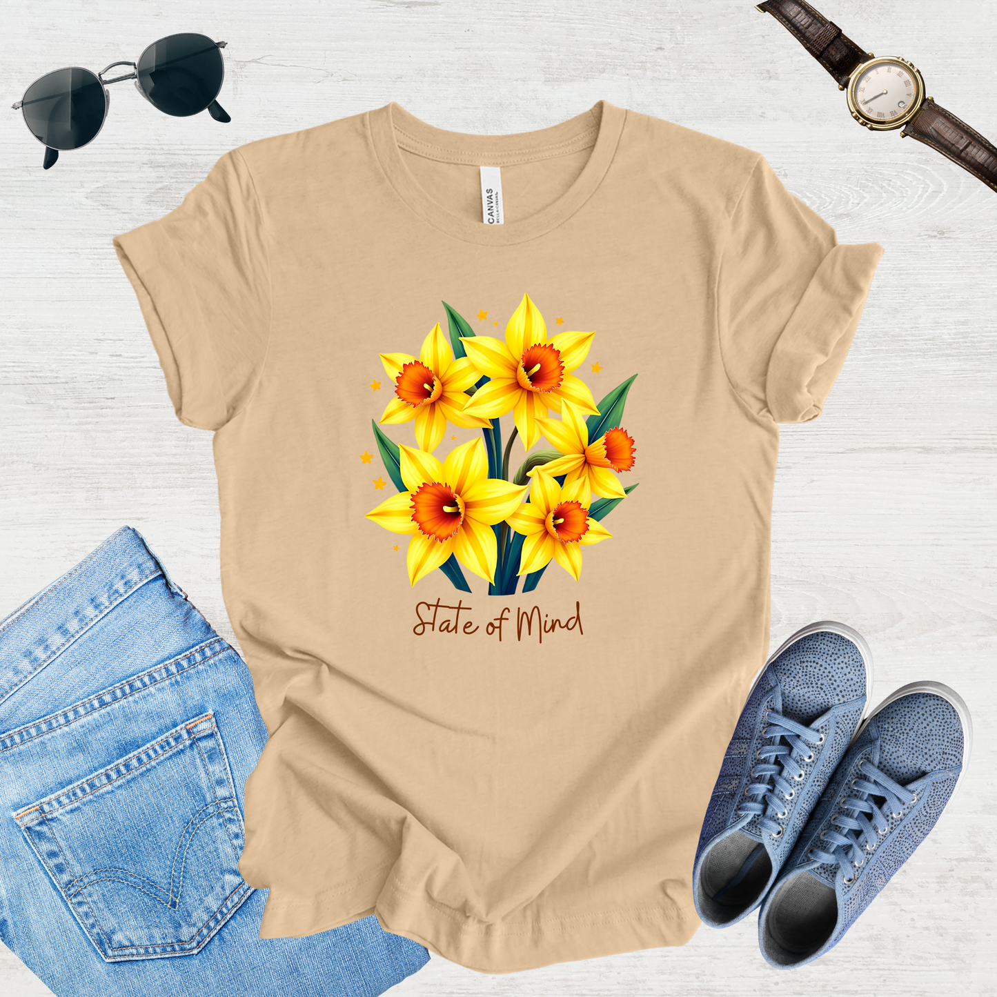 State of Mind Daffodil Bloom Tee
