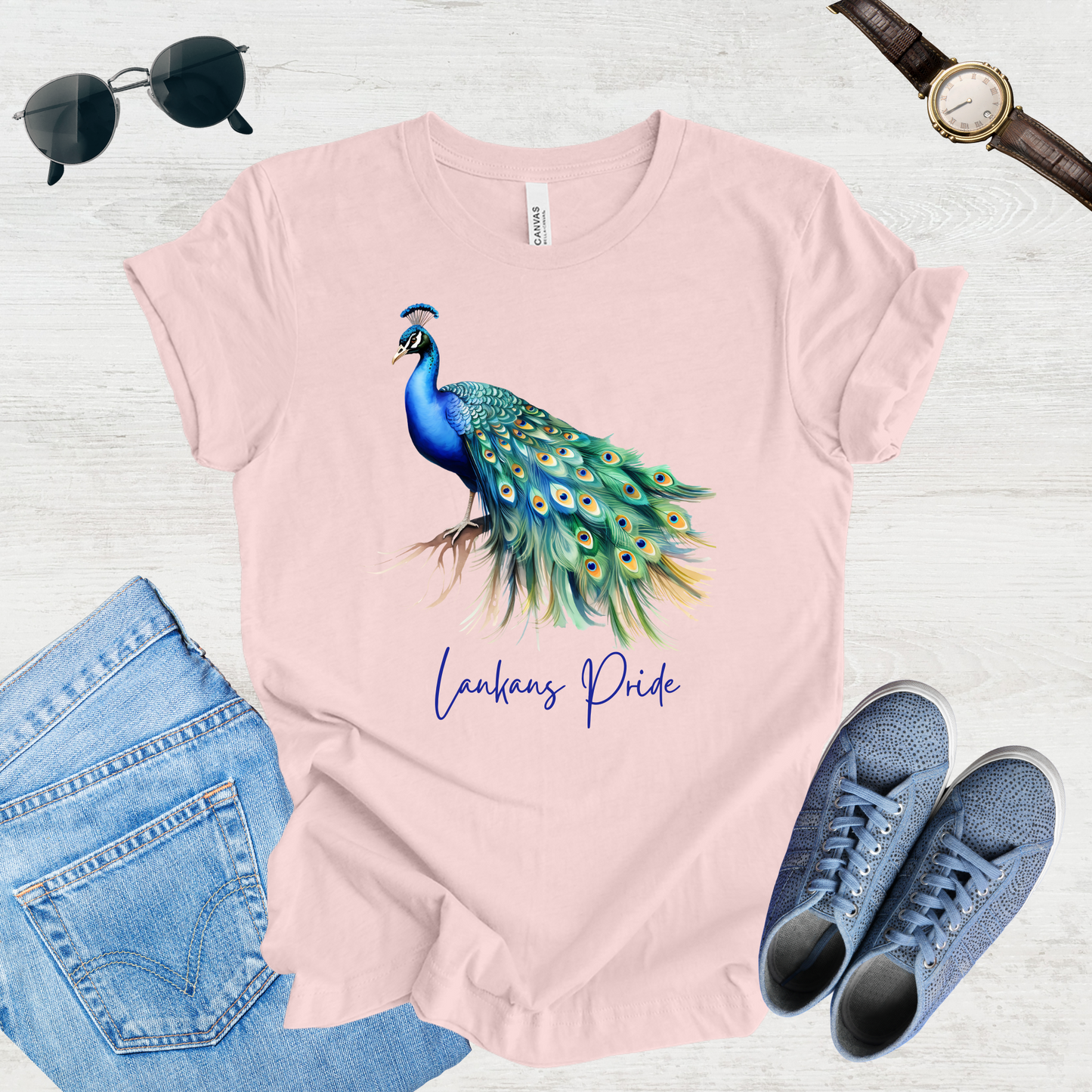 Majestic Peacock Sri Lanka Tee