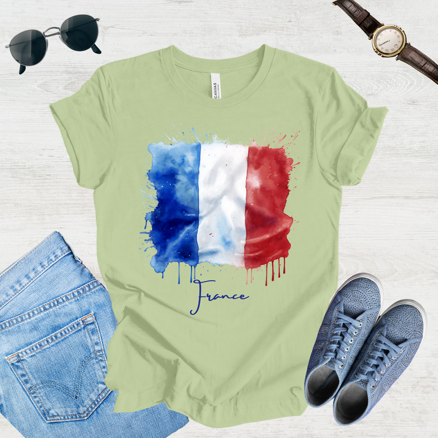 Vive La France: French Flag Tee