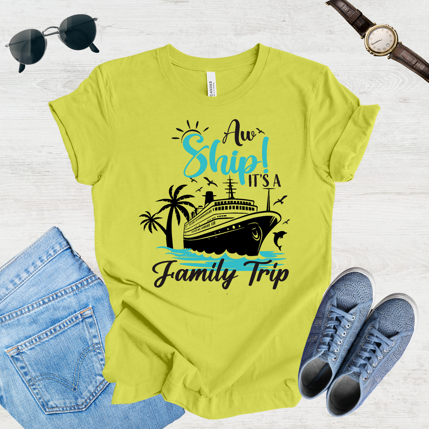 All Aboard Fam – Cruise Trip Tee