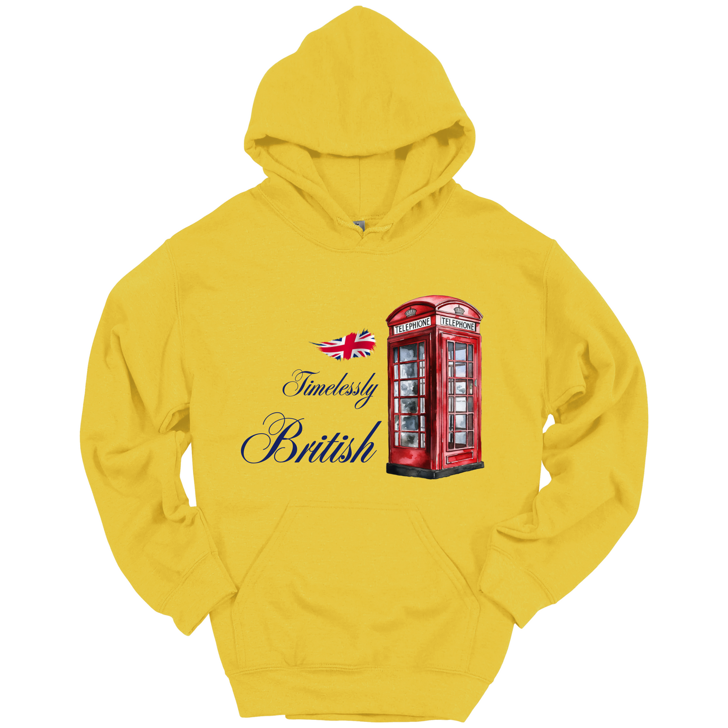 Timelessly British Red Phone Booth Unisex Hoodie
