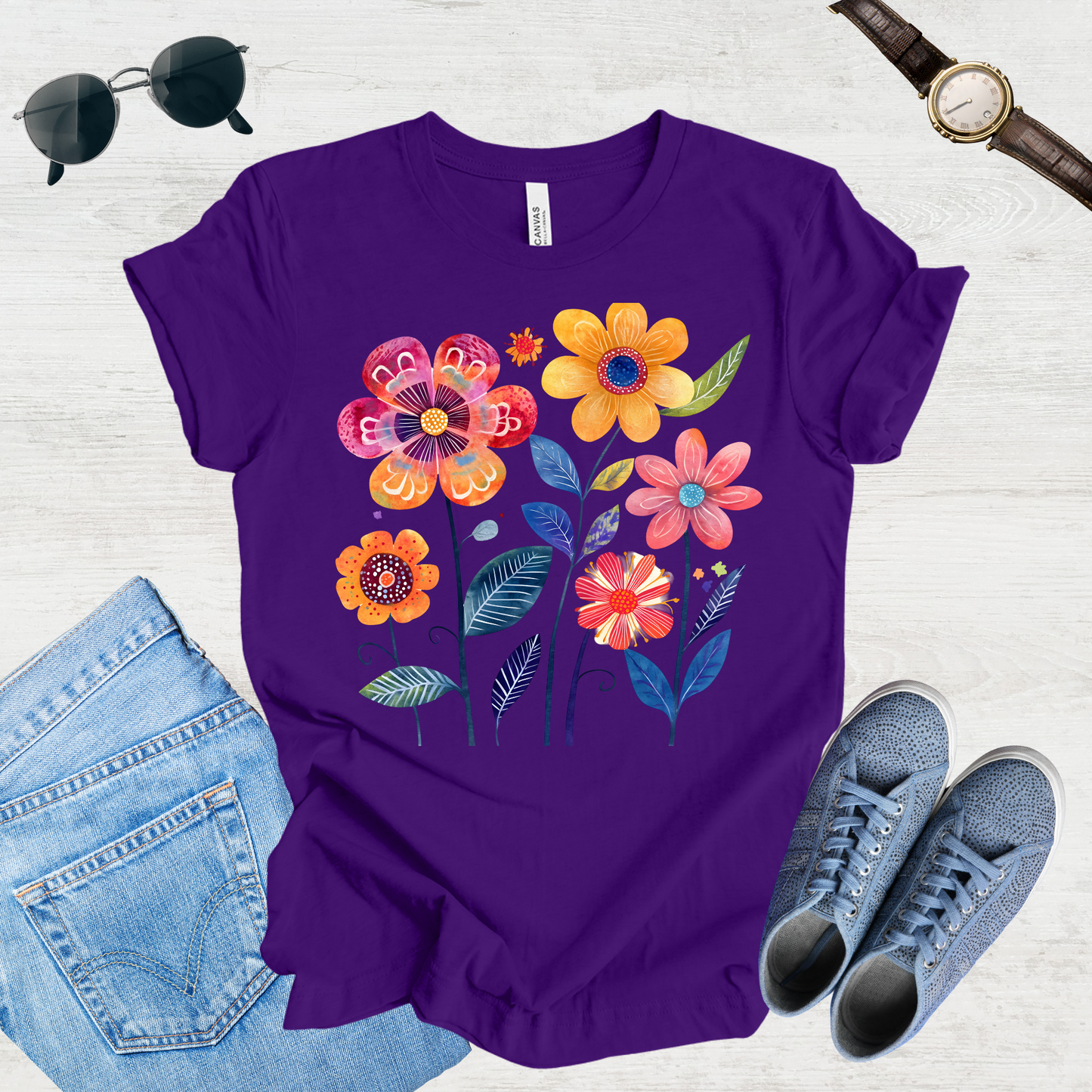 Sunlit Blooms Tee