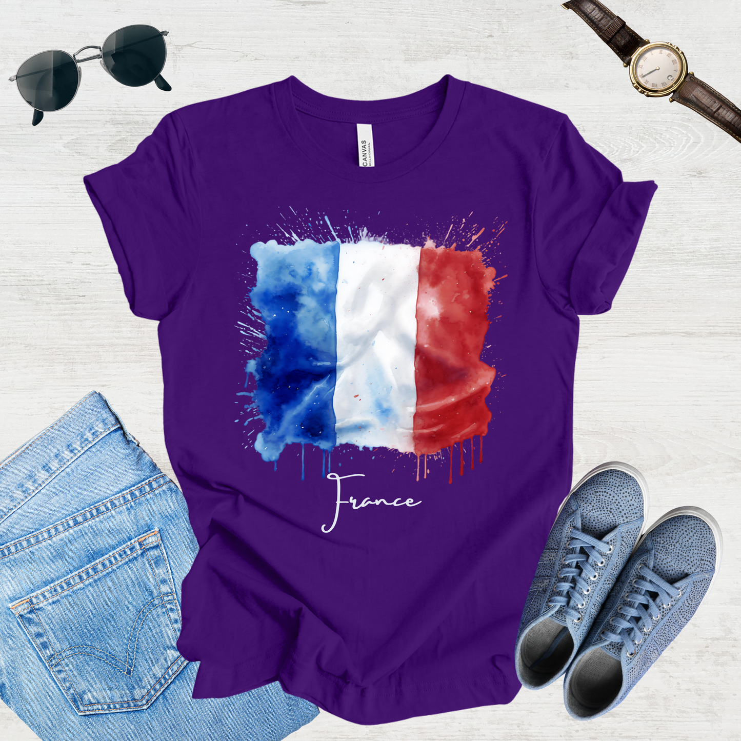 Vive La France: French Flag Tee
