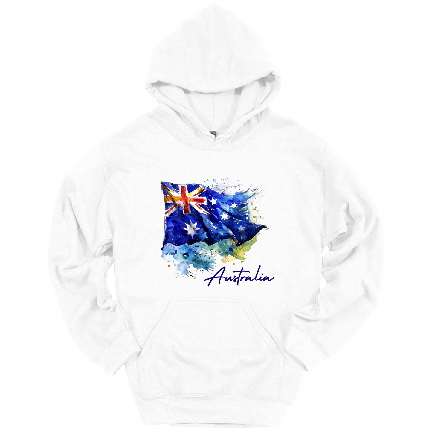 Aussie Pride Artistic Flag Hoodie