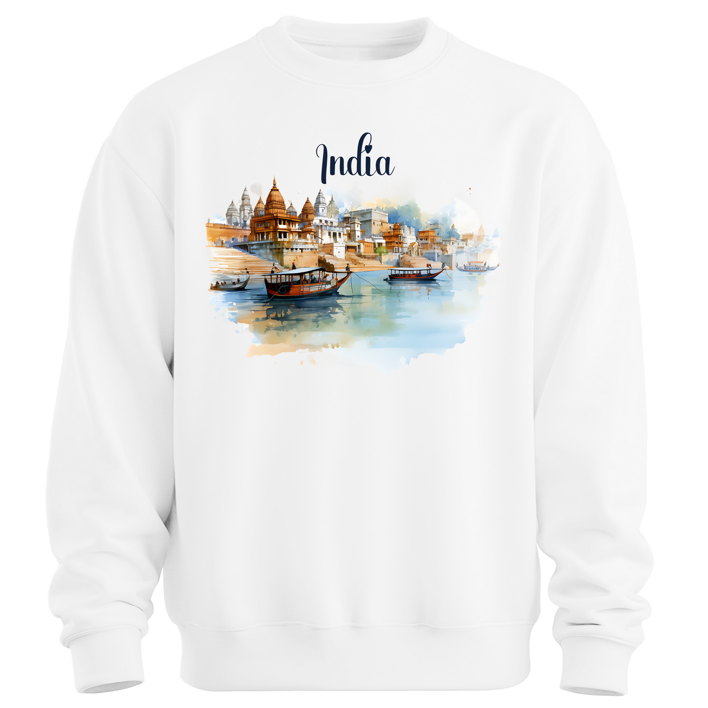 Sacred Waters: Ganga River India Sweatshirt