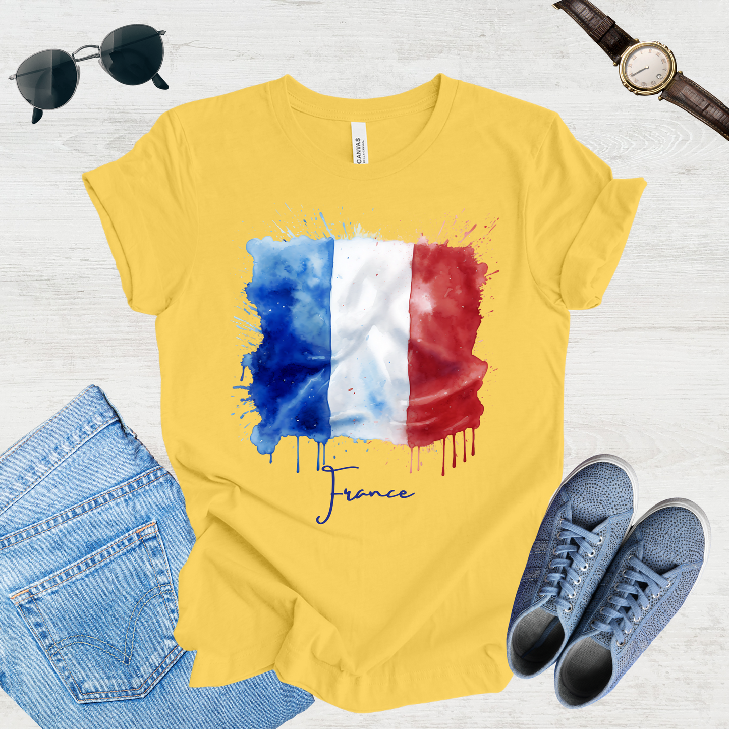 Vive La France: French Flag Tee