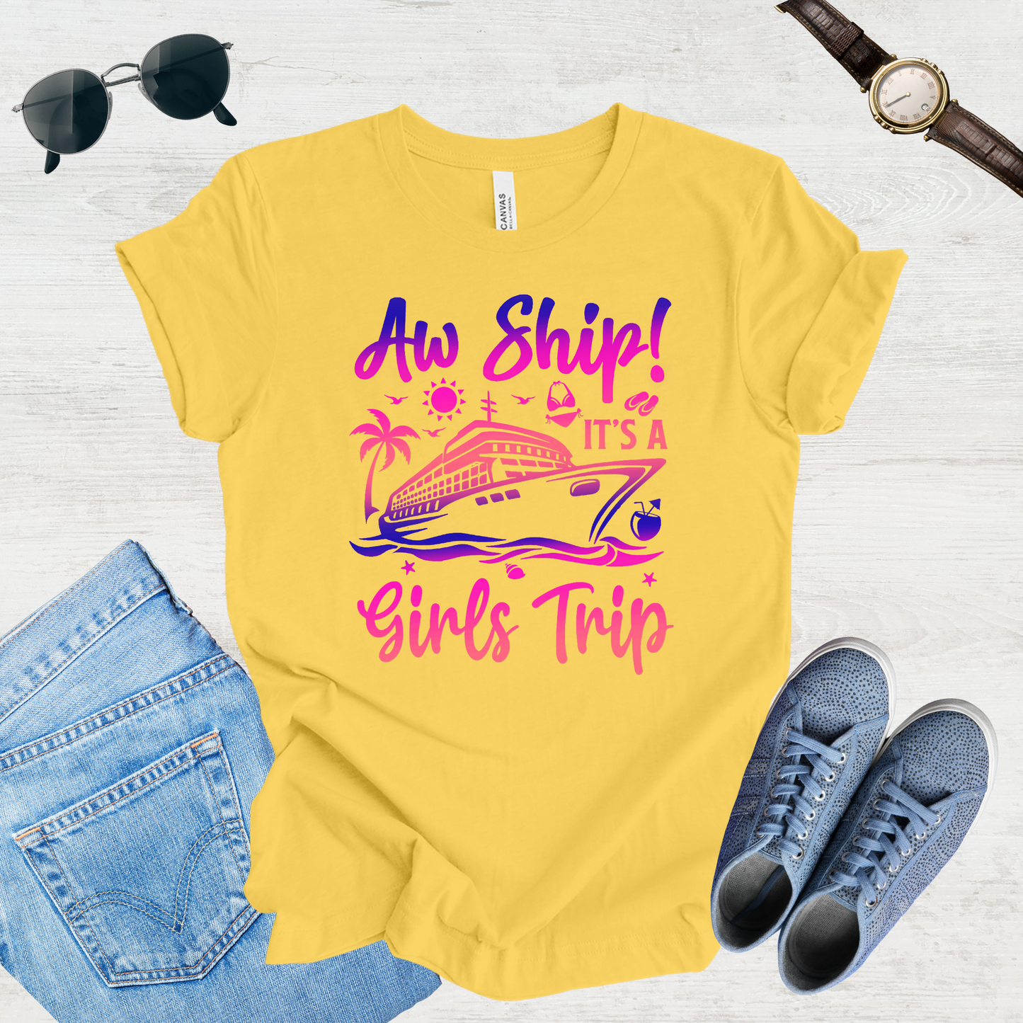 Aw Ship! Girls Trip Vibes Tee