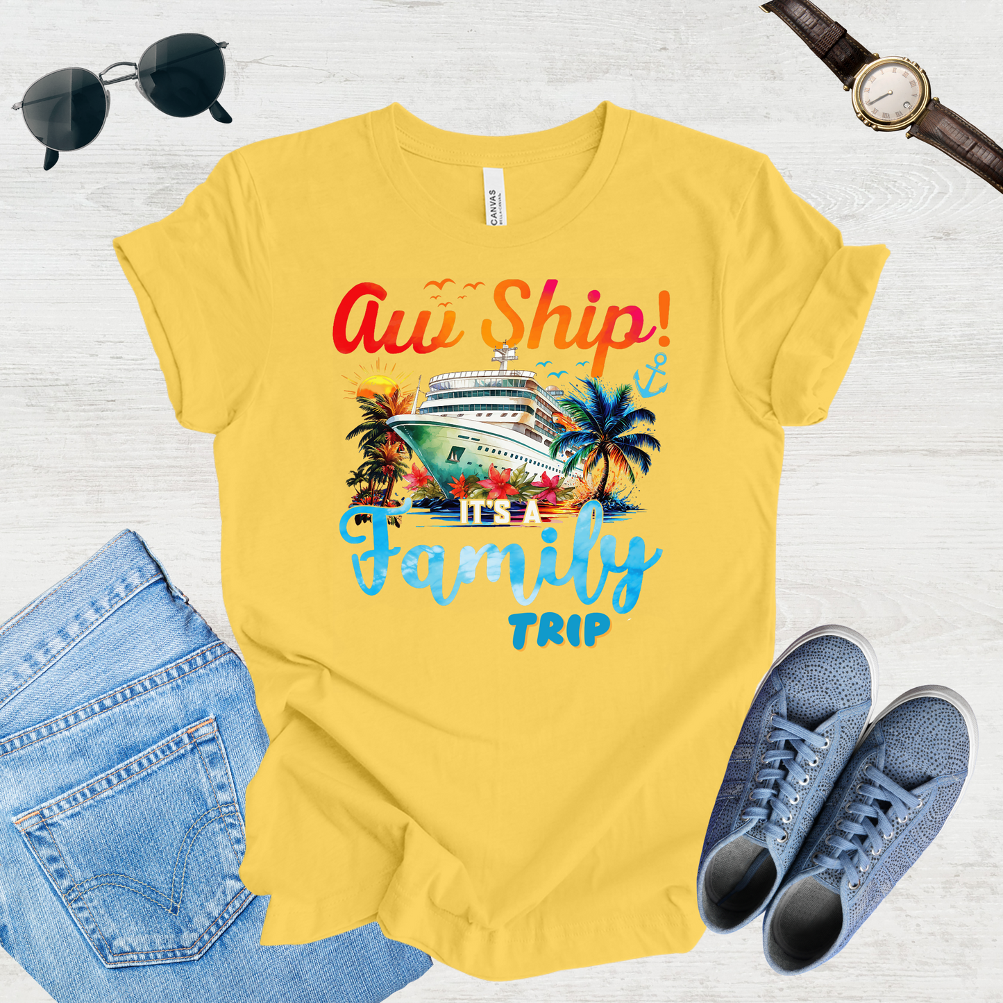 Aw Ship, Family Adventure Begins Tee