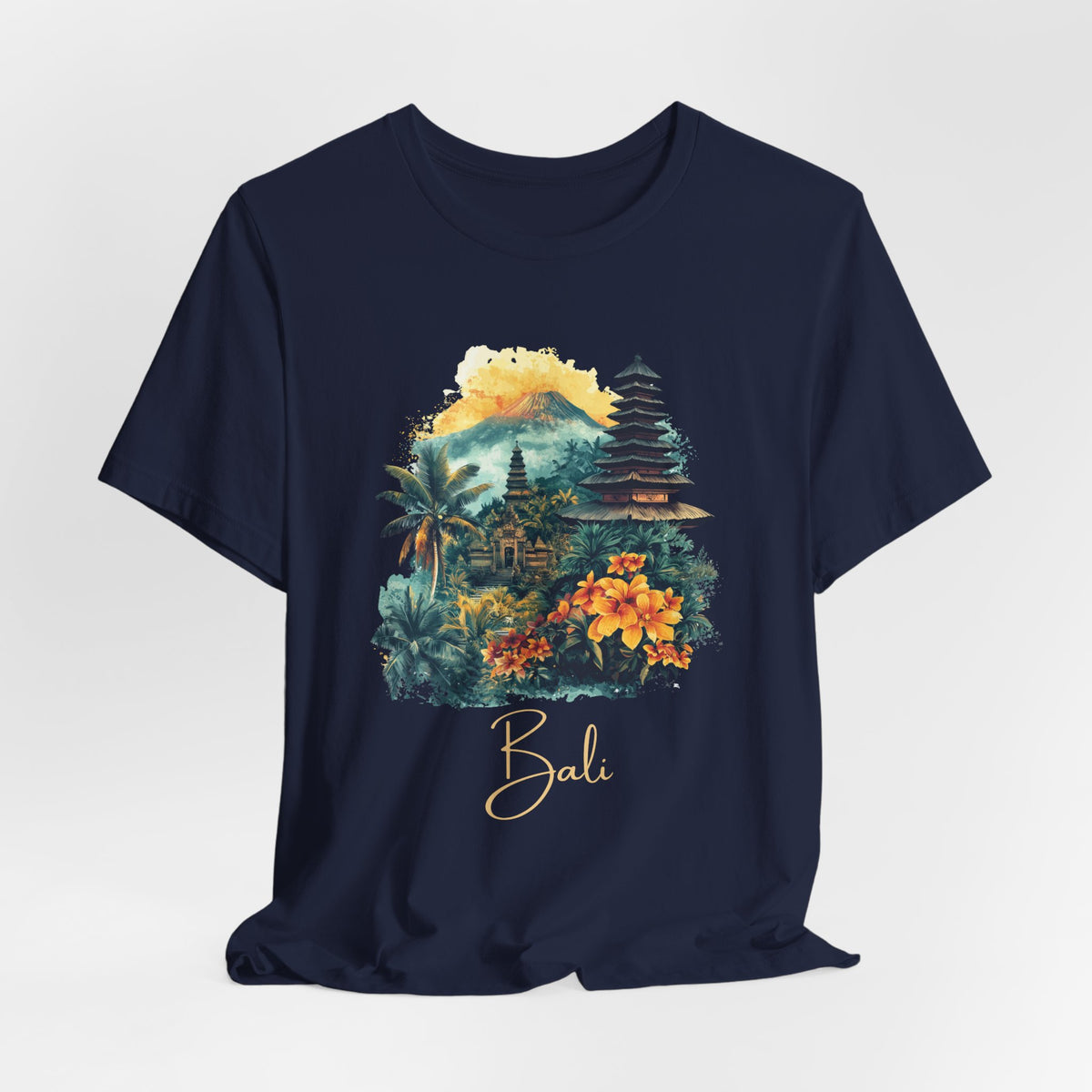 Bali Tropical Sunset T‑Shirt — Island Paradise Floral Tee