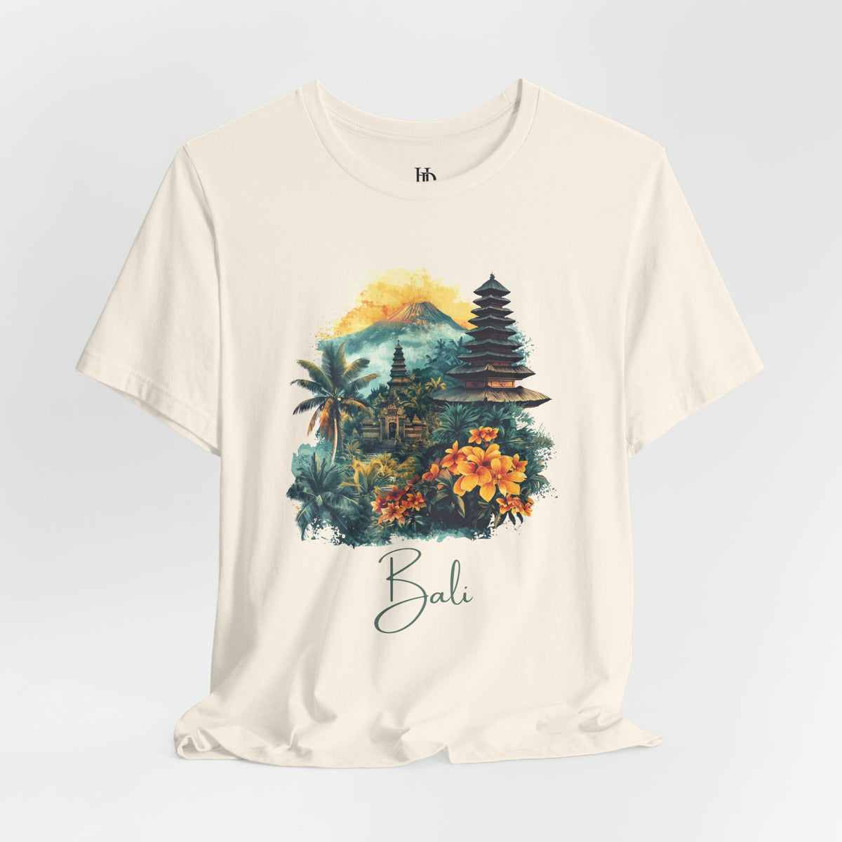 Bali Tropical Sunset T‑Shirt — Island Paradise Floral Tee