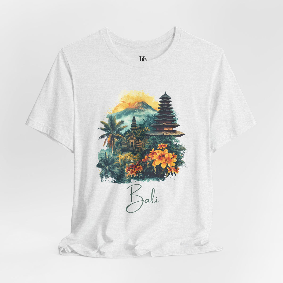 Bali Tropical Sunset T‑Shirt — Island Paradise Floral Tee
