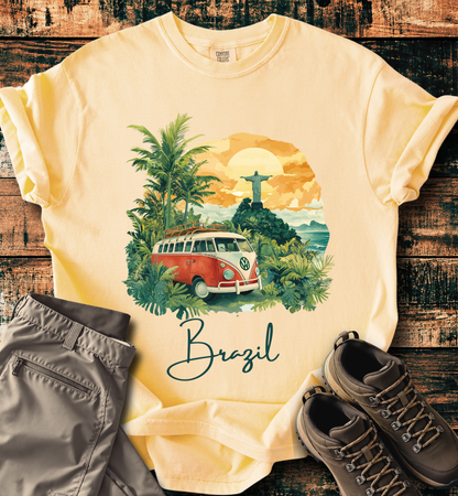 Brazil Vintage VW Camper Van T-Shirt