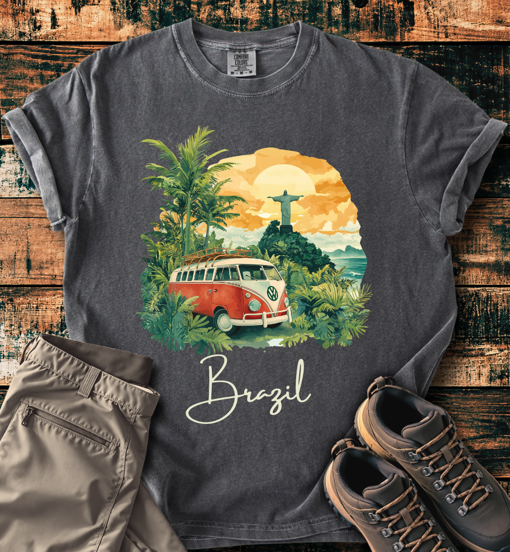 Brazil Vintage VW Camper Van T-Shirt