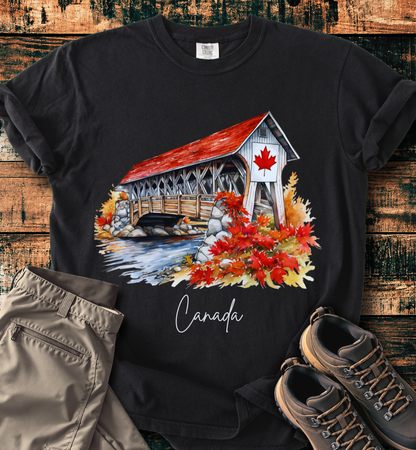 Autumn Maple Leaf Scenic T-Shirt