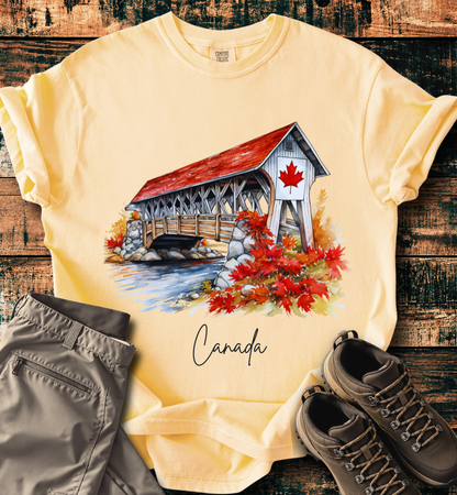 Autumn Maple Leaf Scenic T-Shirt