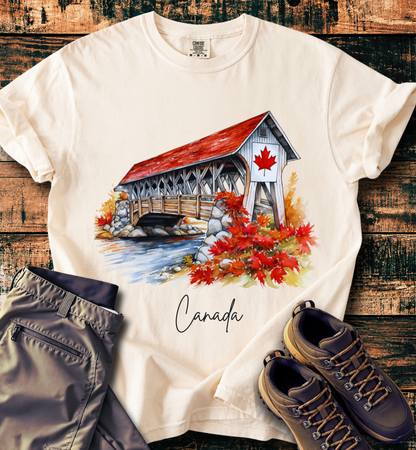 Autumn Maple Leaf Scenic T-Shirt