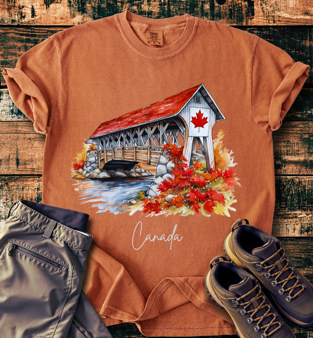 Autumn Maple Leaf Scenic T-Shirt