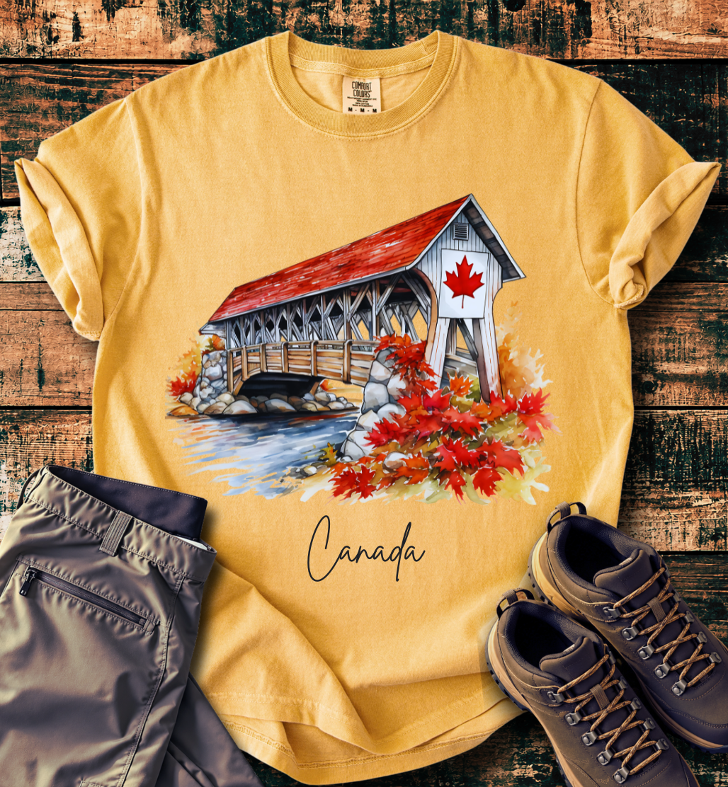 Autumn Maple Leaf Scenic T-Shirt